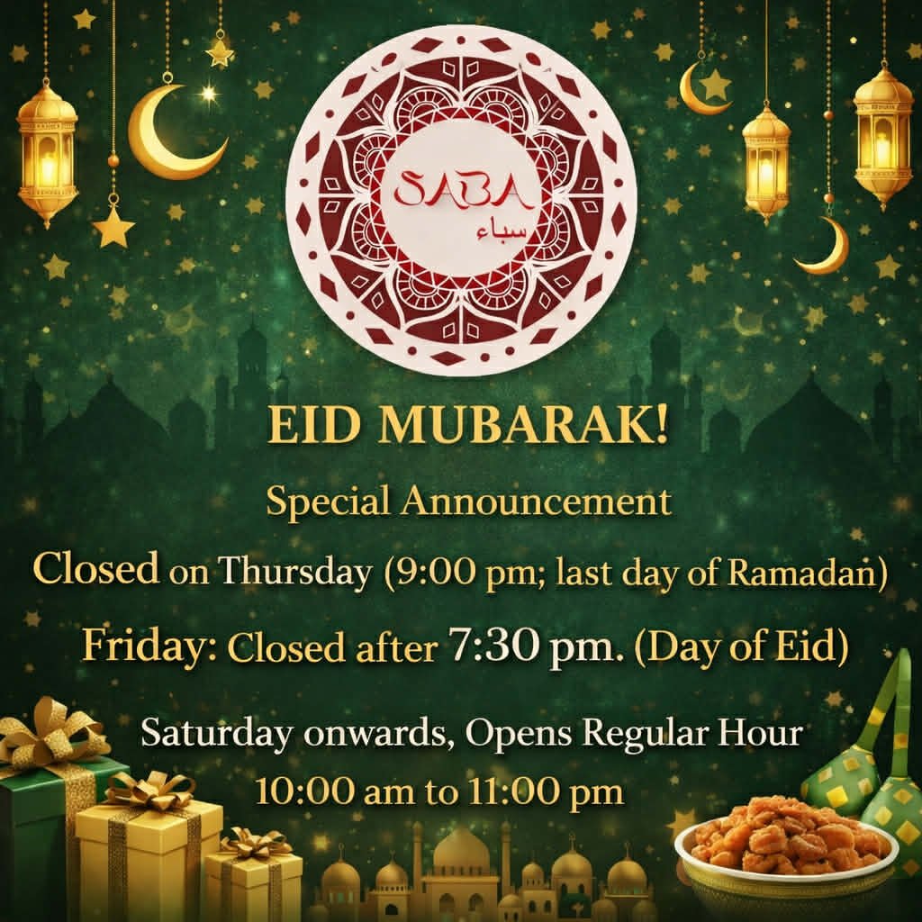 Saba Restaurant Eid